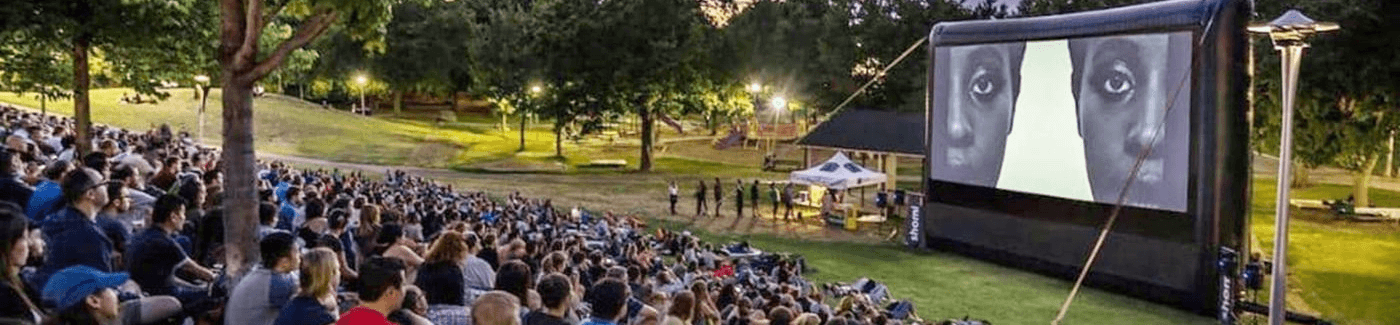 Audience watching movie